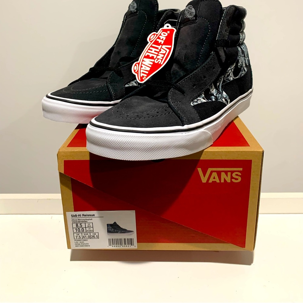 Vans SK8 HI Reissue Size 8.5 (Warp) Mercury Asphalt Brand new